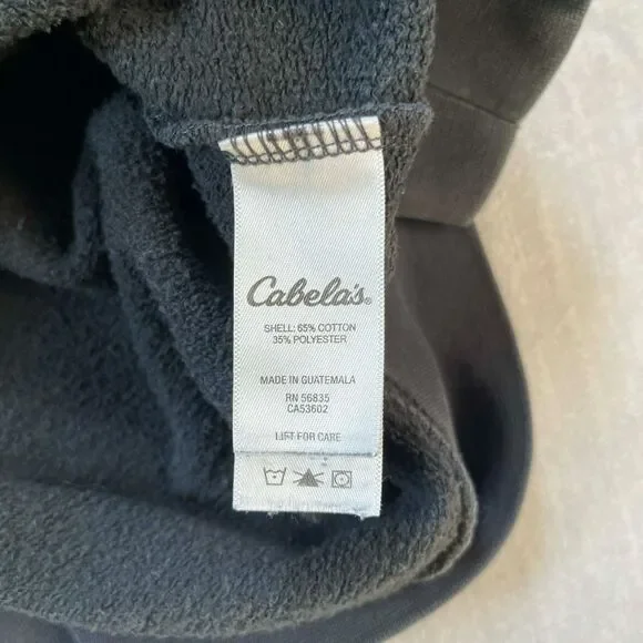 Cabela’s Hoodie Men’s Medium Pullover Outdoor Hunting Camping Sweatshirt Gray - Picture 4 of 6